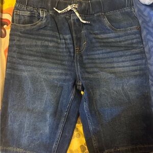 Levi's Blue Jean Shorts with Elastic Waistband